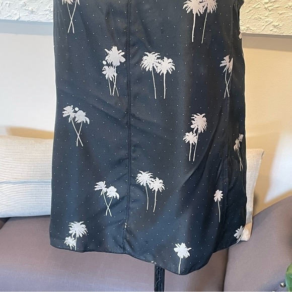 Rag & Bone Natalie Silk Palm Tree Sleeveless Tank Top in Black Sz S - Picture 4 of 9
